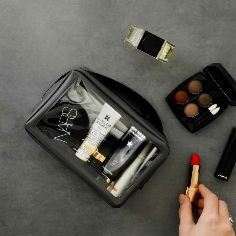 pochette Packing S di nähe con finestra trasparente, in PVC leggero e resistente all’umidità